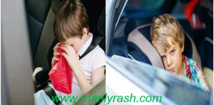 What to do when the child vomits in the car
