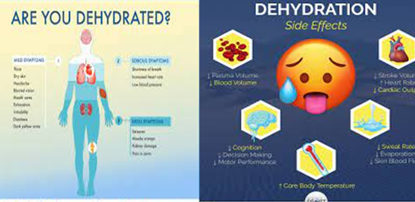 what are the cardiac effects of dehydration