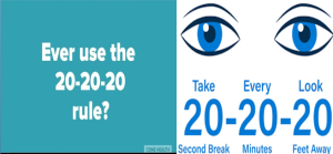 What is the 20-20-20 rule for eyes